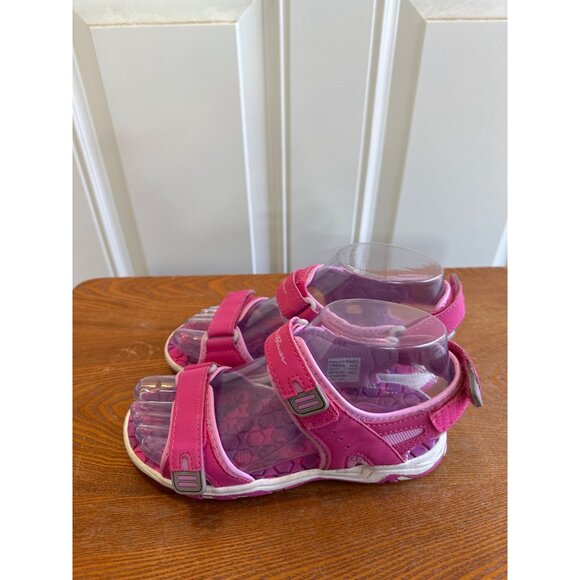 Eddie Bauer Youth Girl's Adjustable Strap River Sandals Cascadia Pink Size 2 - Picture 10 of 15